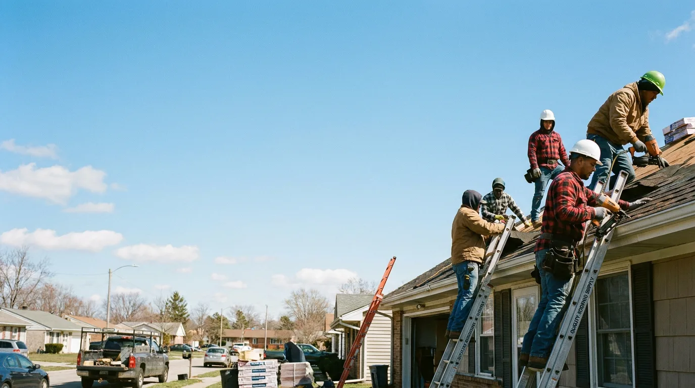 Roofing in Bardolph, IL near me
